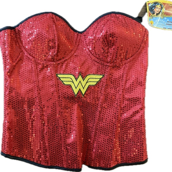Rubie's Super Hero Sequined Corset NWT  Sz L - Picture 1 of 6
